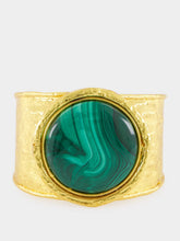 Sylvia Toledano Sphere Malachite Cuff Bracelet