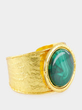 Sylvia Toledano Sphere Malachite Cuff Bracelet