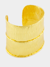 Sylvia Toledano Bamboo Gold Textured Cuff Bracelet