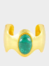 Sylvia Toledano Gold BatWoman Cuff with Malachite