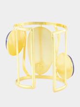 Sylvia Toledano Dakota II Cuff Bracelet with Blue Agate and Lapiz Lazuli