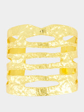 Sylvia Toledano Gold Wide Nude Cuff Bracelet
