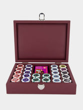 Hector Saxe Paris Aubergine Leather Poker Set