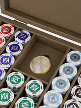 Hector Saxe Paris Taupe Leather Poker Set