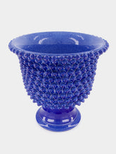Ceramica ND Dolfi Large Blue Pinecone Footed Vase