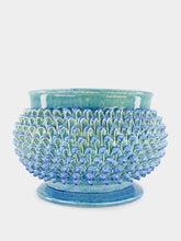 Ceramica ND Dolfi Large Blue Pinecone Ceramic Centerpiece