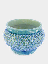 Ceramica ND Dolfi Large Blue Pinecone Ceramic Centerpiece