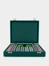 Hector Saxe Paris Avocado Grained Poker Set 440 Chips