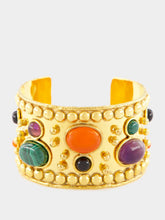 Sylvia Toledano Gold Wonder Byzance Multi Stone Cuff Bracelet