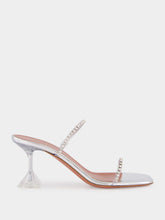 Amina Muaddi Gilda Glass Slipper with Crystal Straps