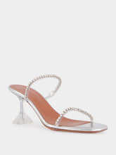 Amina Muaddi Gilda Glass Slipper with Crystal Straps