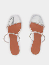 Amina Muaddi Gilda Glass Slipper with Crystal Straps