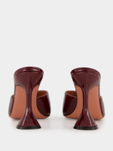 Amina Muaddi Wine Patent Lupita Slipper