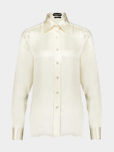 Tom Ford Off-White Silk Charmeuse Shirt