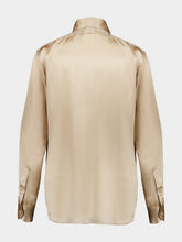 Tom Ford Charmeuse Silk Plissé Shirt