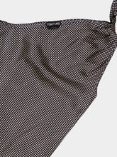 Tom Ford Black Polka Dot Stretch Satin Shirt