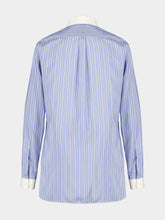 Tom Ford Light Blue Striped Silk Tunic Shirt