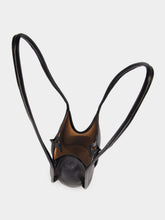 HEREU Black Calella Bucket Leather Bag
