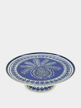La DoubleJ Blue Pineapple Cake Stand in Porcelain