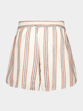 Paula Calcita Linen Striped Shorts