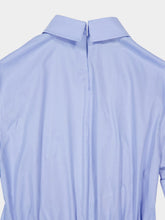 Marni Blue Cotton Gathered Waist Shirt
