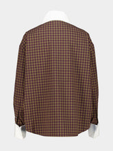 Marni Teak Brown Checked Poplin Shirt