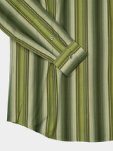 Marni Juniper Green Degradé Stripe Shirt