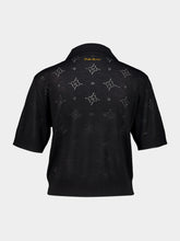 Marni Black Openwork Knit Wool Shirt