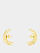 Panconesi Gold Half Moon Hoop Earrings