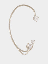 Panconesi Silver Three Point Crystal Ear Cuff
