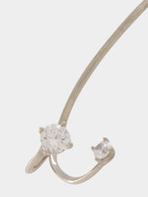 Panconesi Silver Three Point Crystal Ear Cuff