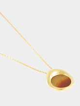 Panconesi Sunset Red Dusk Agate Pendant Necklace