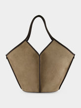 HEREU Ash Grey Suede Tote Bag