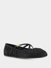 Dolce & Gabbana Black Satin Ballet Flats