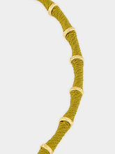 Gas Bijoux Khaki Bambou Necklace with Gold Details
