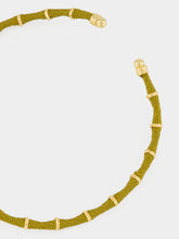 Gas Bijoux Khaki Bambou Necklace with Gold Details