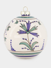 Les Ottomans Blue and Green 10cm Christmas Ball