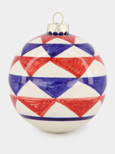 Les Ottomans Blue and Red 10cm Christmas Ball