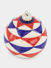 Les Ottomans Blue and Red 10cm Christmas Ball