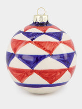 Les Ottomans Blue and Red 8cm Christmas Ball
