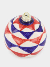 Les Ottomans Blue and Red 8cm Christmas Ball