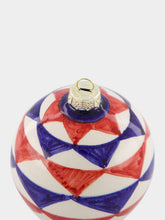 Les Ottomans Blue and Red 8cm Christmas Ball