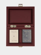 Hector Saxe Paris Aubergine Grained Leather Card Box