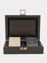 Hector Saxe Paris Anthracite Grey Grained Leather Card Box
