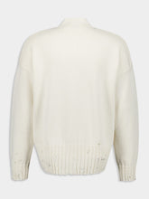 Marni White Cotton V-Neck Cardigan
