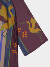 Paula Celina Fairytail Turtleneck Printed Silk Twill Dress
