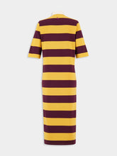 Paula Cetus Striped Polo Dress With Embroidered Patch