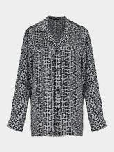 Balmain Monogram Satin Shirt