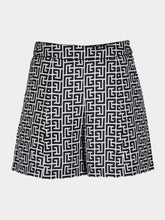 Balmain Monogram Satin Shorts