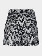 Balmain Monogram Satin Shorts